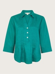 Monsoon Green Rita Reversible Blouses - Image 3 of 3