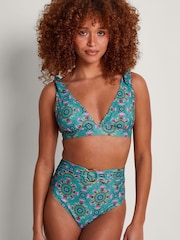 Monsoon Blue Carla Print Bikini Top - Image 1 of 5
