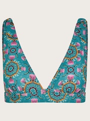 Monsoon Blue Carla Print Bikini Top - Image 5 of 5