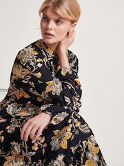 Monsoon Black Print Juliet Shirt Dress - Image 3 of 5