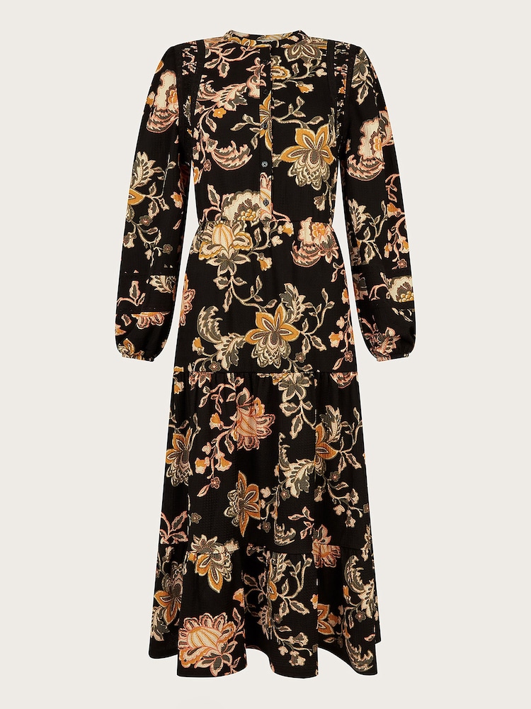 Monsoon Black Print Juliet Shirt Dress - Image 5 of 5