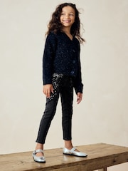Black Sequin Skinny Jeans (3-16yrs) - Image 2 of 7
