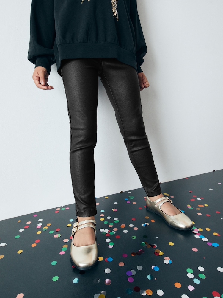 Schwarz - Beschichtete Jeggings (3–16 Jahre) - Bild 1 von 6 Schwarz - Beschichtete Jeggings (3–16 Jahre) - Bild 1 von 6