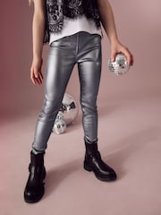Pewter Grey Coated Jeggings (3-16yrs) - Image 1 of 6