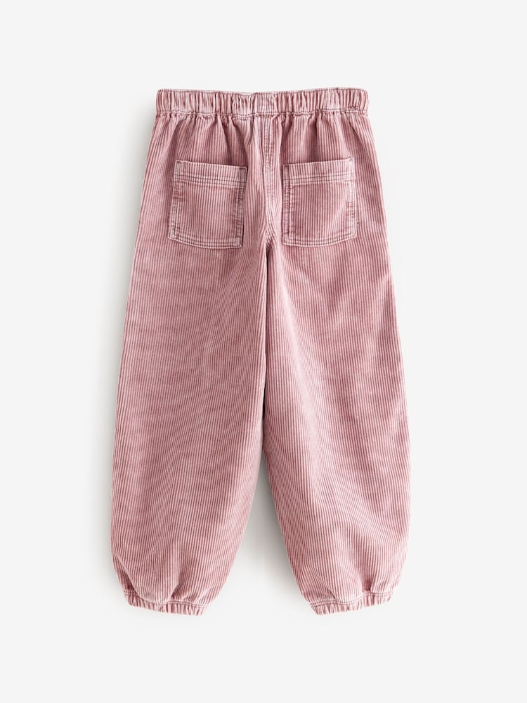 Pink Corduroy Cargo 100% Cotton Trousers (3-16yrs) - Image 2 of 4