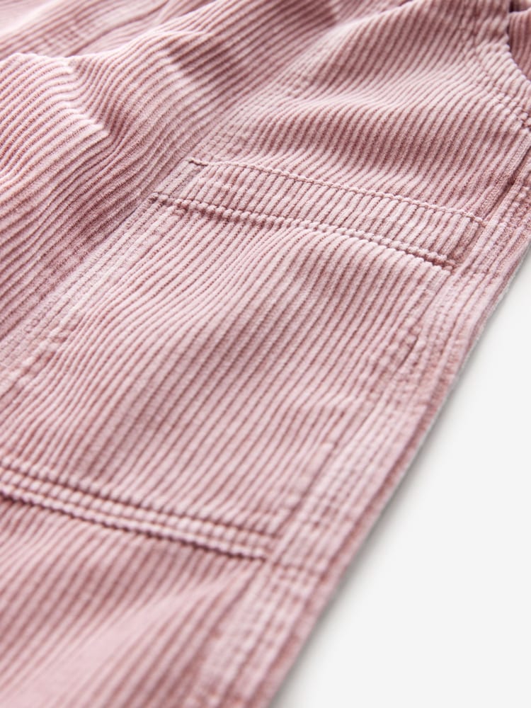 Pink Corduroy Cargo 100% Cotton Trousers (3-16yrs) - Image 4 of 4