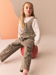 Animal 100% Cotton Slouchy Dungarees (3-16yrs) - Image 2 of 9