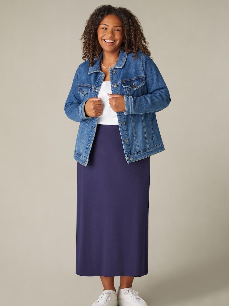 Live Unlimited Curve Jersey Midi Skirt - Bild 1 von 5