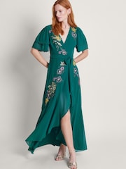 Платье с цветочной отделкой Monsoon Wanda - Image 1 of 4