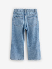 Blau Denim - Ausgestellte Jeans mit Verzierung aus 100 % Baumwolle (3–16 J.) - Bild 7 von 9