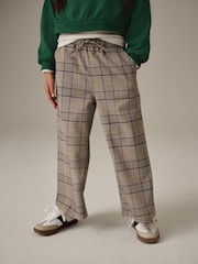 Neutral Check Wide Leg Trousers (3-16yrs) - Image 2 of 8