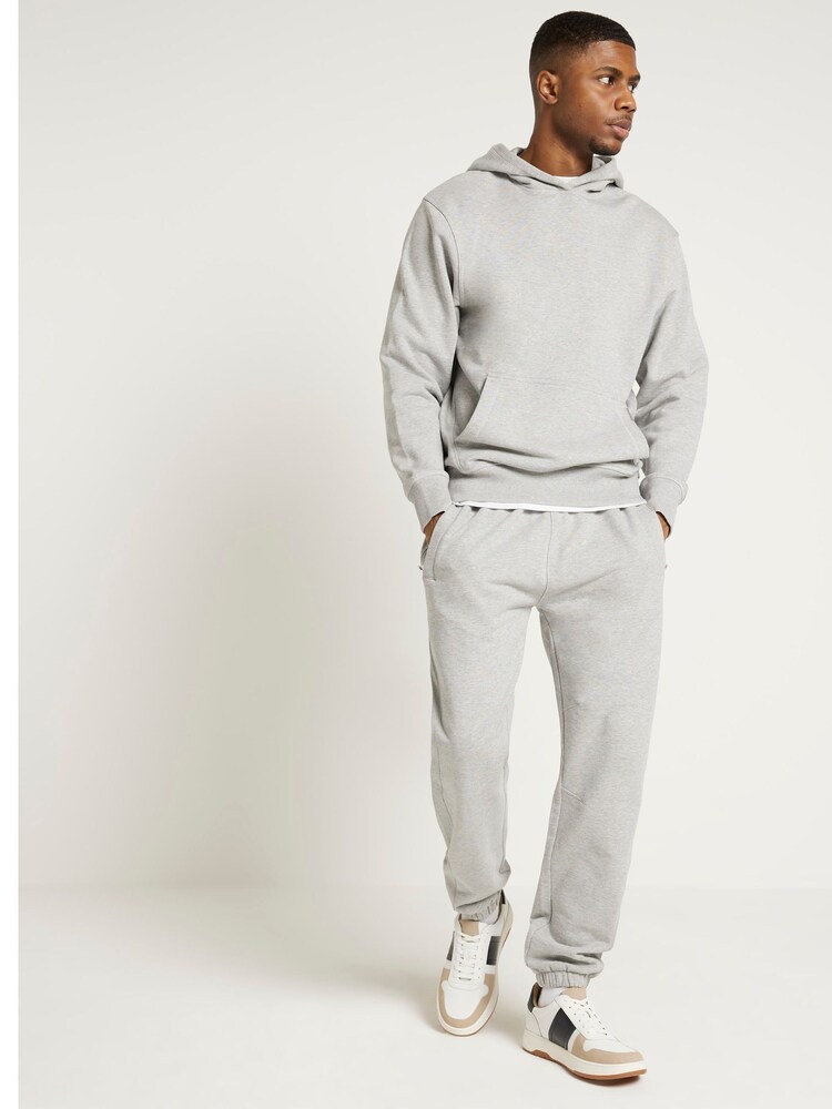 River Island Grey Regular Fit 100% Cotton Long Sleeve Hoodie - Image 2 of 2