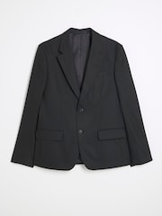 River Island Black Slim Fit Plain Slim Suit Jacket - Image 5 of 6
