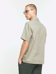 River Island Green 100% Cotton Shirt - Image 2 of 3