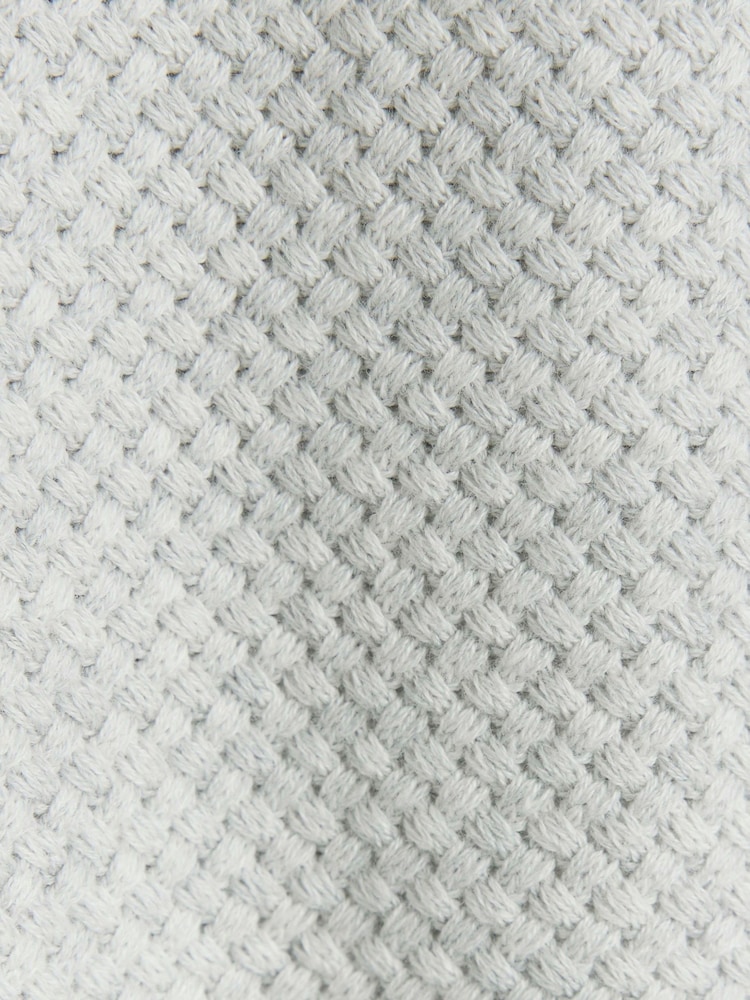River Island Grey Textured Knitted T-Shirt - Image 4 of 4