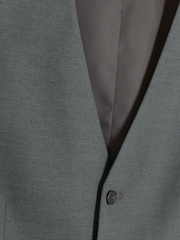 River Island Grey Plain 100% Cotton Suit Waistcoat - Image 4 of 4