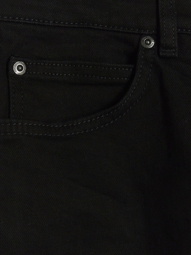 River Island Black Tapered Fit 100% Cotton Jeans - Image 4 of 4 River Island Black Tapered Fit 100% Cotton Jeans - Image 4 of 4