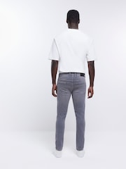 River Island Grey Skinny Fit Jeans - Image 2 of 4