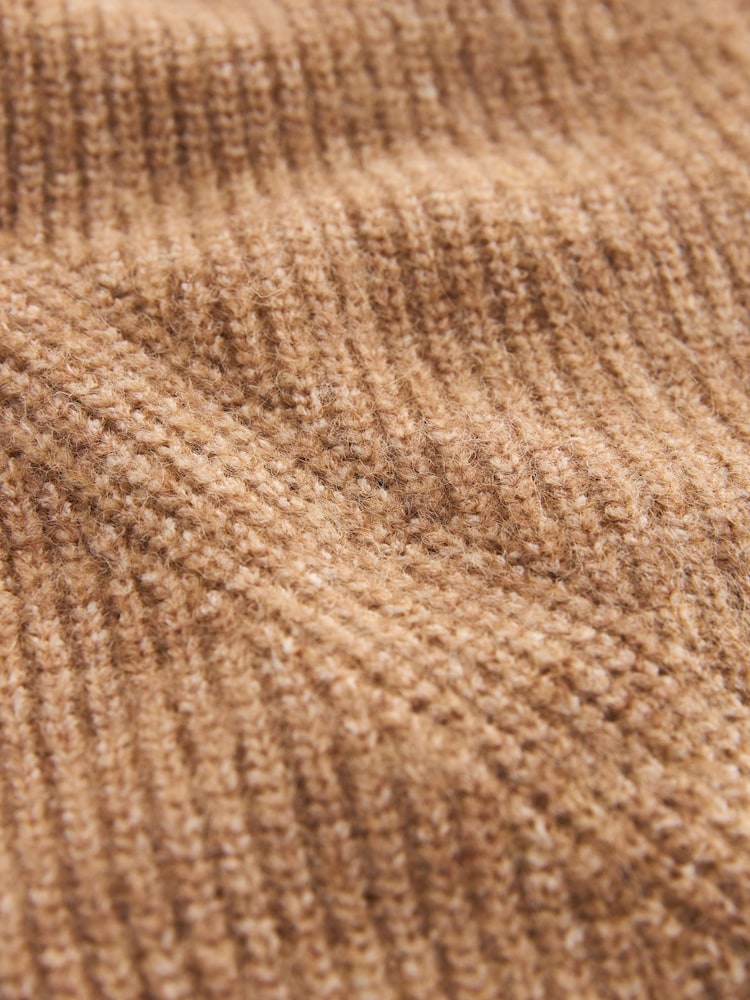 Camel Button Front Knitted Waistcoat - Image 8 of 8