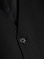 River Island Black Plain Slim Fit Suit Waistcoat - Image 4 of 4