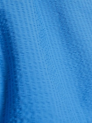 River Island Blue Regular Fit Seersucker Swim Shorts - Image 4 of 4