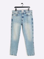 River Island Blue Tapered Fit Jeans - Image 5 of 7