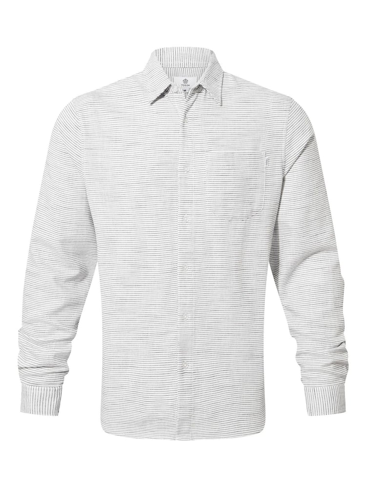 Tog 24 White 100% Cotton Long Sleeve Bryce Shirt - Image 5 of 5