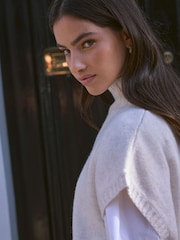 Cream Wool Cashmere Knitted Tank - Image 5 of 10
