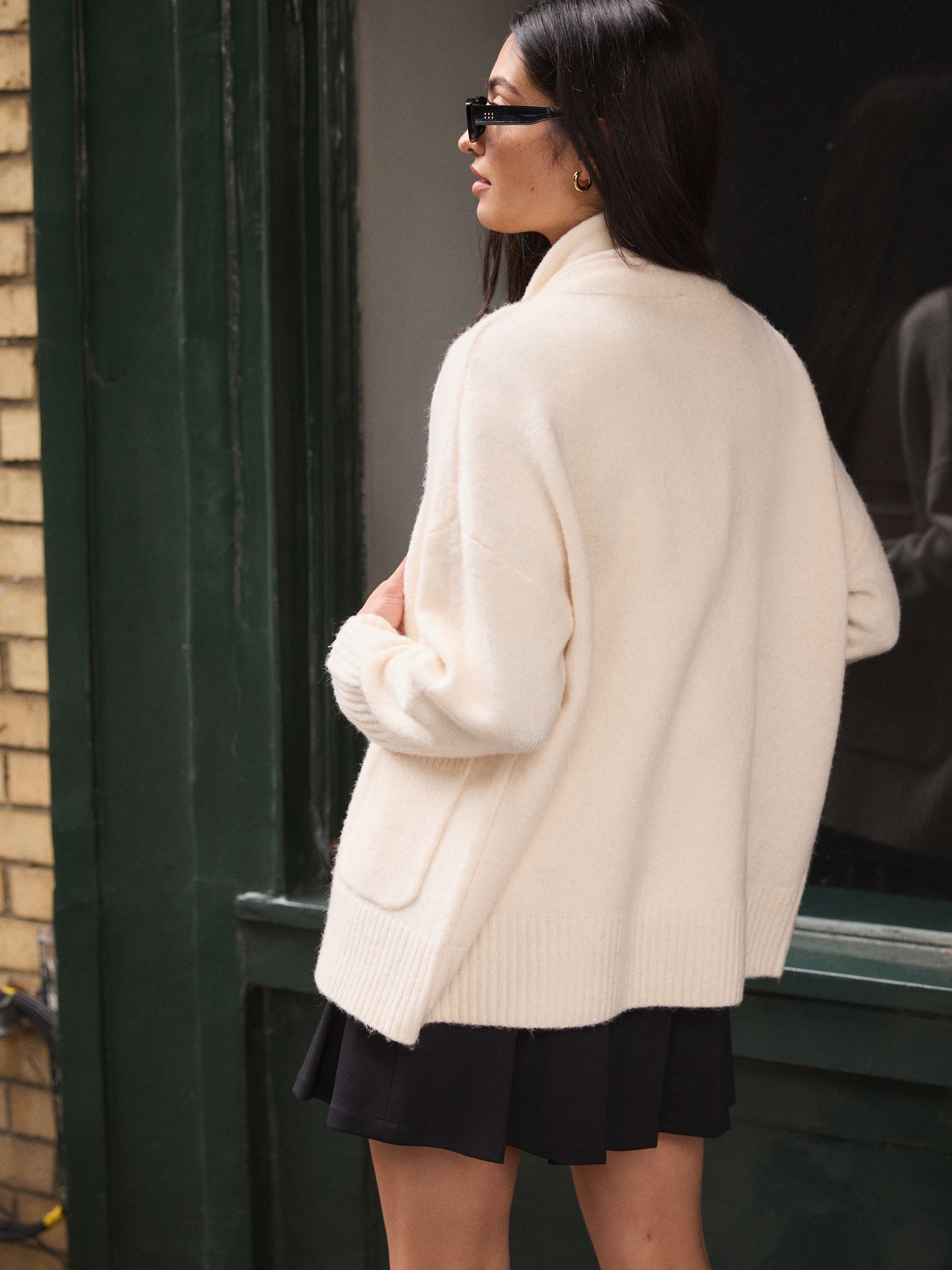 Buy Chalk Scarf Cardigan from the Next UK online shop