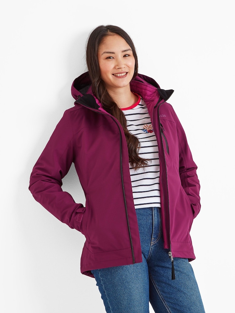 Tog 24 Purple Beverley Waterproof 3-In-1 Jacket - Image 1 of 6