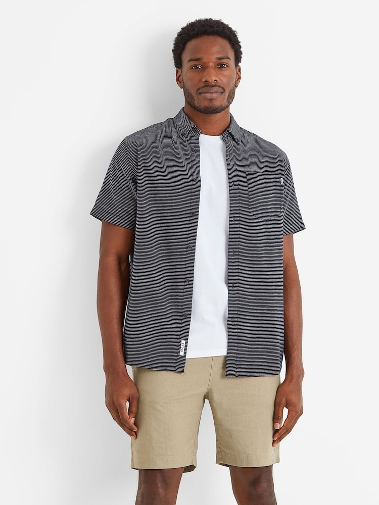Tog 24 Blue 100% Cotton Greyson Short Sleeve Shirt - Image 1 of 5