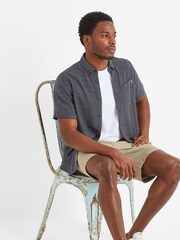 Tog 24 Blue 100% Cotton Greyson Short Sleeve Shirt - Image 4 of 5