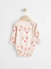 Ecru Baby 'My First Christmas' 100% Cotton Bodysuit - Image 1 of 6