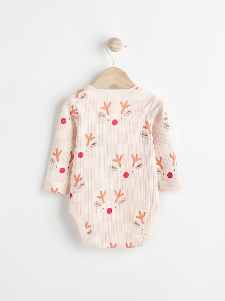 Ecru Baby 'My First Christmas' 100% Cotton Bodysuit - Image 2 of 6