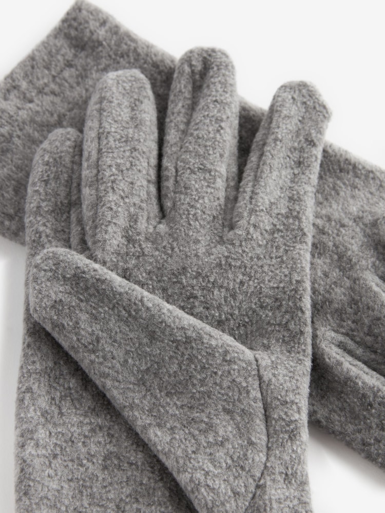 Gris - Gants de toison - Image 3 of 4