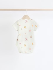 Multi 7 Pack Pastel Short Sleeve 100% Cotton Bodysuit 7 Pack - Image 10 of 14