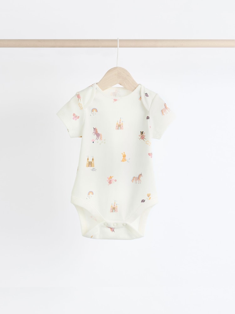 Mehrfarbig - Pastellfarbener Kurzarm-Bodysuit aus 100 % Baumwolle im 7 er-Pack - Bild 2 von 14 Mehrfarbig - Pastellfarbener Kurzarm-Bodysuit aus 100 % Baumwolle im 7 er-Pack - Bild 2 von 14