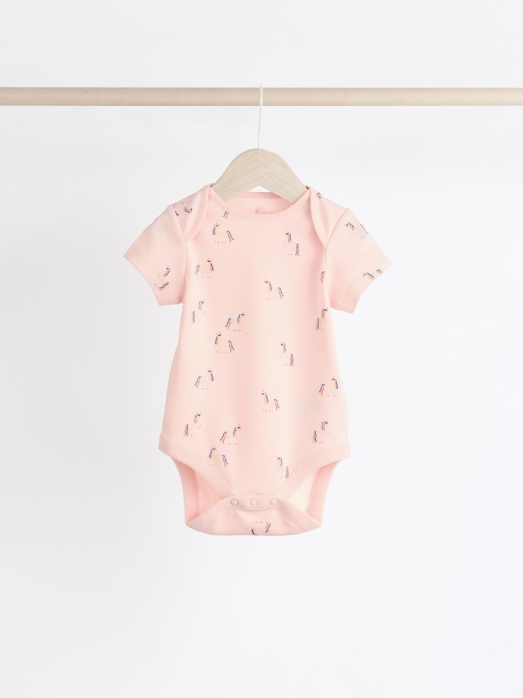 Multi - Pastel Manches courtes  100% Coton Body 7 Lot - Image 5 of 14