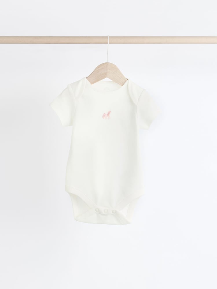 Multi - Pastel Manches courtes  100% Coton Body 7 Lot - Image 6 of 14