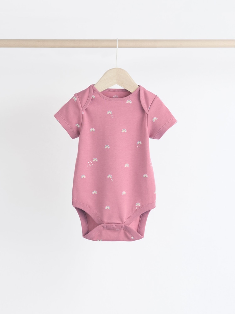 Multi - Pastel Manches courtes  100% Coton Body 7 Lot - Image 7 of 14