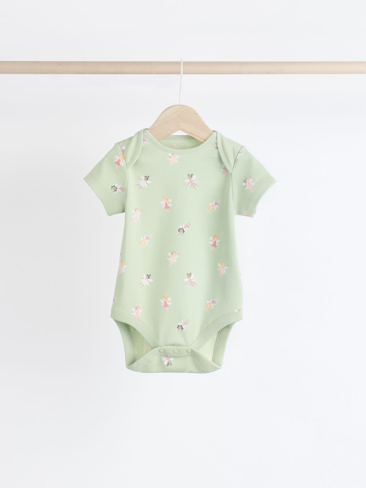 Multi - Pastel Manches courtes  100% Coton Body 7 Lot - Image 8 of 14
