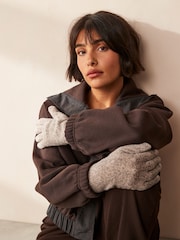 Oatmeal Fleece Gloves - Image 1 of 3