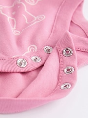 Pink Baby 100% Cotton Bodysuits 5 Pack - Image 11 of 12