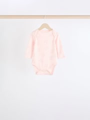 Pink Baby 100% Cotton Bodysuits 5 Pack - Image 3 of 12