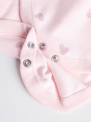 Pink Baby 100% Cotton Bodysuits 5 Pack - Image 12 of 13