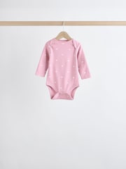 Pink Baby 100% Cotton Bodysuits 5 Pack - Image 2 of 13