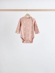 Pink Baby 100% Cotton Bodysuits 5 Pack - Image 3 of 13