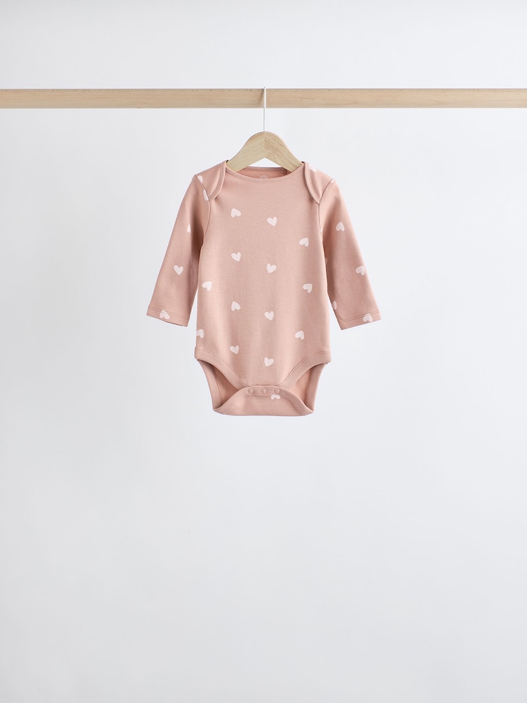 Pink Baby 100% Cotton Bodysuits 5 Pack - Image 3 of 13