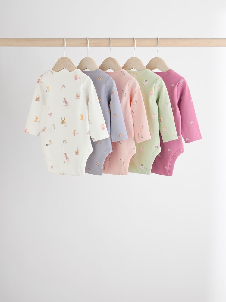 Mehrfarbig - 7er-Pack langärmlige Baby-Bodys aus 100 % Baumwolle in Pastelltönen - Bild 2 von 13 Mehrfarbig - 7er-Pack langärmlige Baby-Bodys aus 100 % Baumwolle in Pastelltönen - Bild 2 von 13