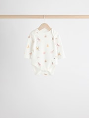 Multi 5 Pack Baby Long Sleeve 100% Cotton Pastel Bodysuits 7 Pack - Image 7 of 13